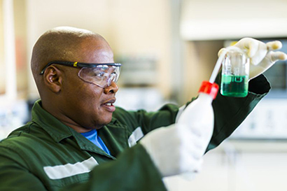 While the fire assay method is the most common and widely used in mining, Anglo American processes ores like silver & gold with wet chemistry and instrumental analysis methods.