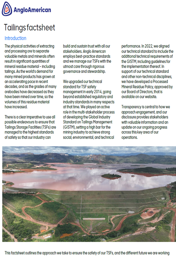 TSF factsheet