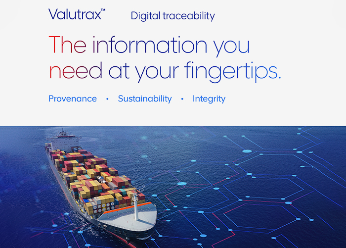 Meet ValutraxTM. Our new, digital traceability solution
